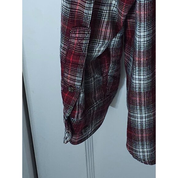 Northwest Territory Men's Red Plaid Flannel Shirt XL Long Sleeve Button-Up - Picture 10 of 11